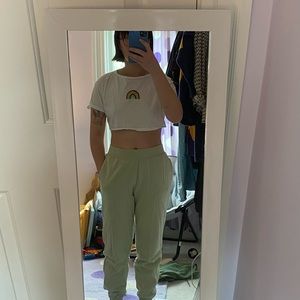 Rainbow beach access crop top